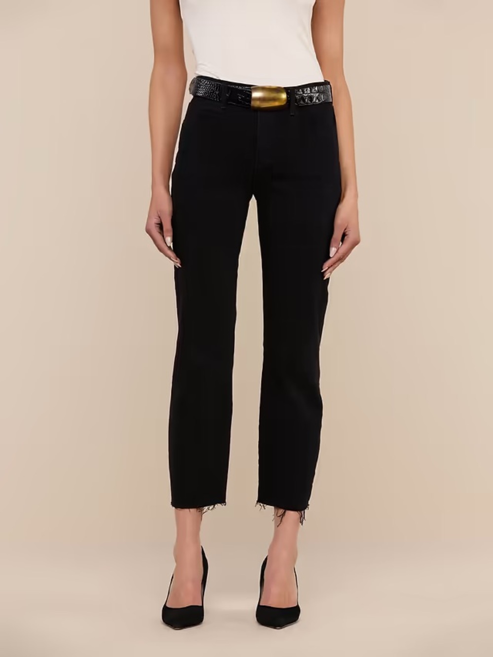 L’AGENCE Sada Slim-Leg Cropped Jean Size 27